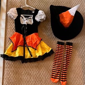 Candy corn witch costume